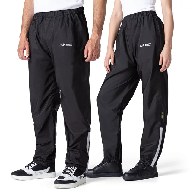 Rain Motorcycle Pants W-TEC Rinstop - Black - Black