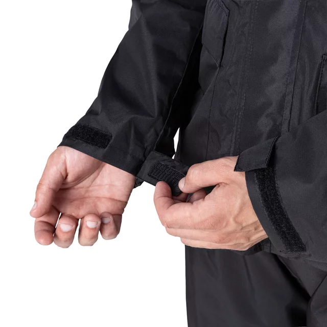 Rain Motorcycle Jacket W-TEC Rinstop - Black-Fluo