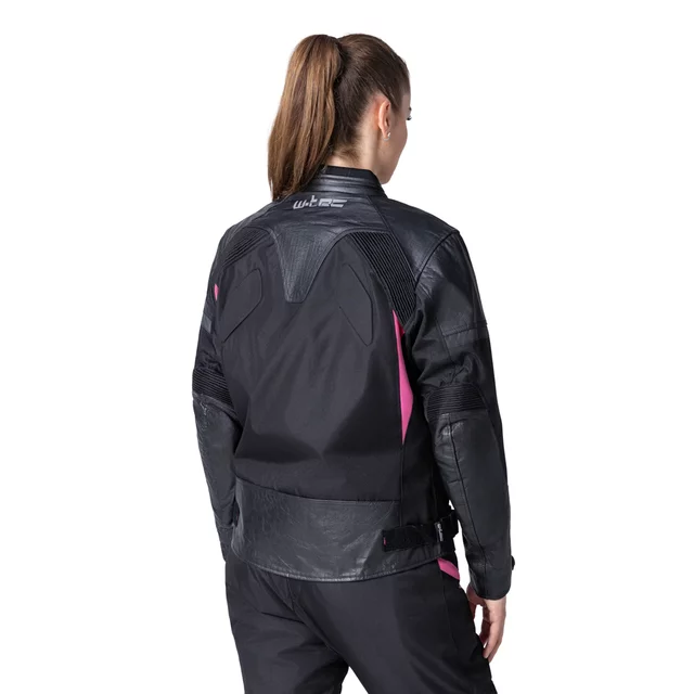 Women’s Motorcycle Jacket W-TEC Durmana - Black-Pink