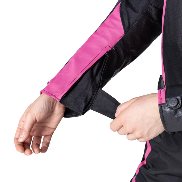 Women’s Motorcycle Jacket W-TEC Durmana - Black-Pink