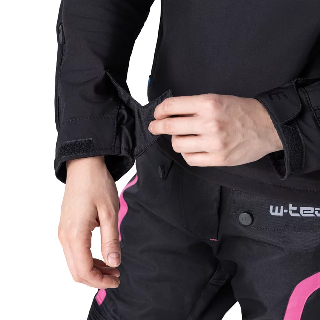 Women’s Softshell Motorcycle Jacket W-TEC Annorack Lady - Black-Pink