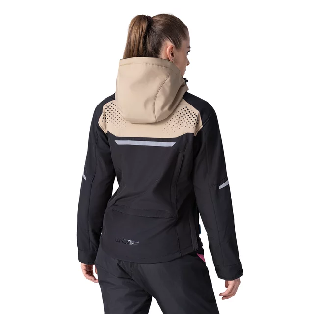 Women’s Softshell Motorcycle Jacket W-TEC Annorack Lady - Black-Pink