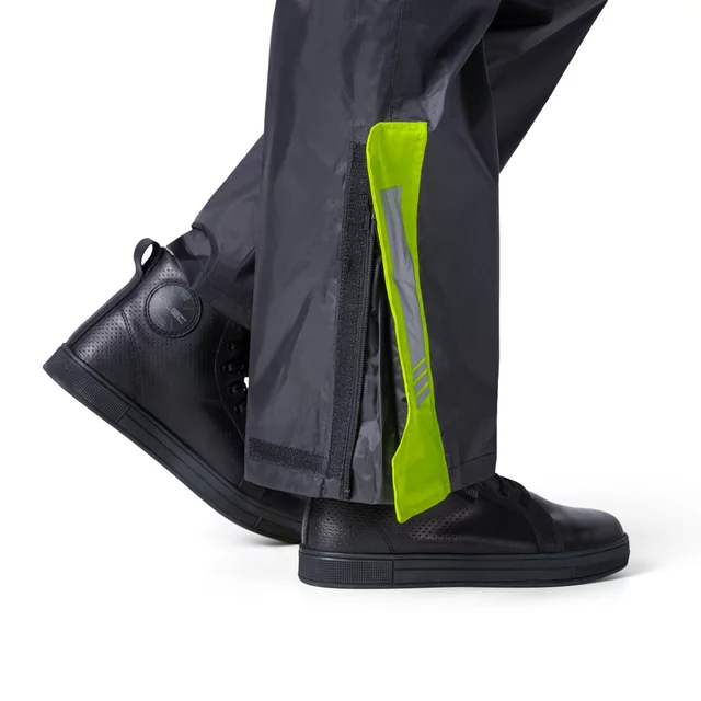 Waterproof Motorcycle Pants W-TEC Colnari - Black-Fluo Green