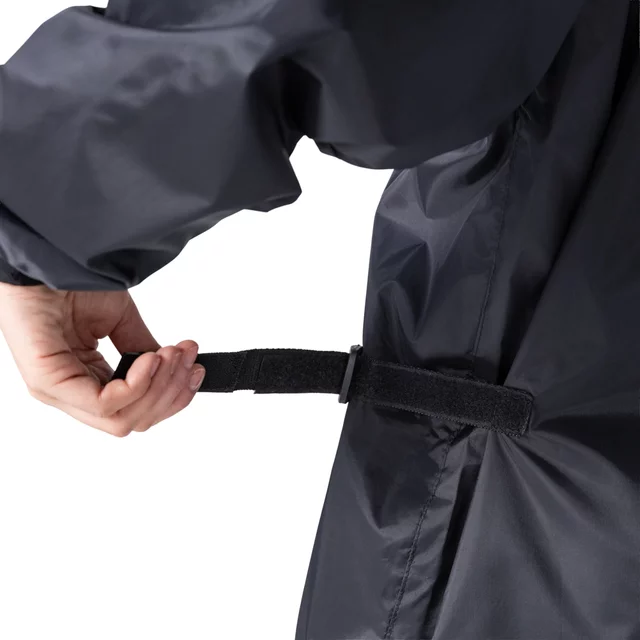 Motorcycle Rain Jacket W-TEC Igava - Black-Fluo Green