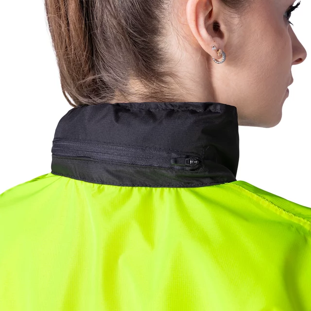 Rain Motorcycle Jacket W-TEC Rinstop - Black-Fluo