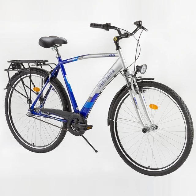 Men's bike DHS Downtown Leisure 2855 - model 2011 - Blue-Silver