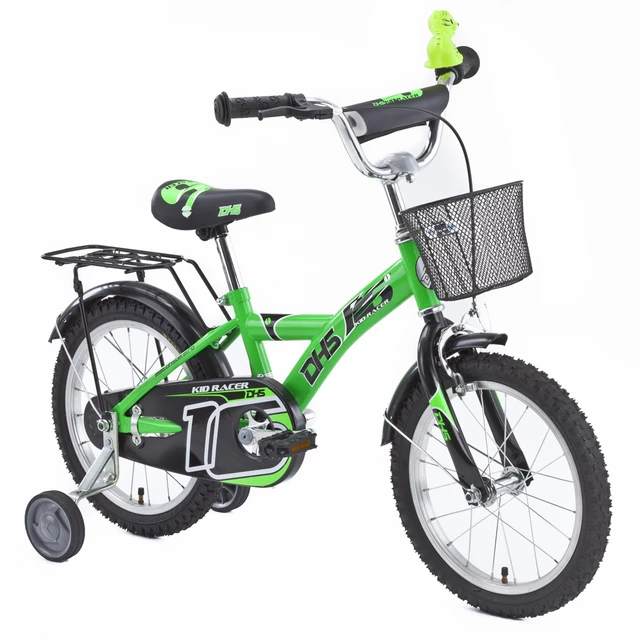 Children bike DHS 1601 Kid Race 16" - model 2013 - Green