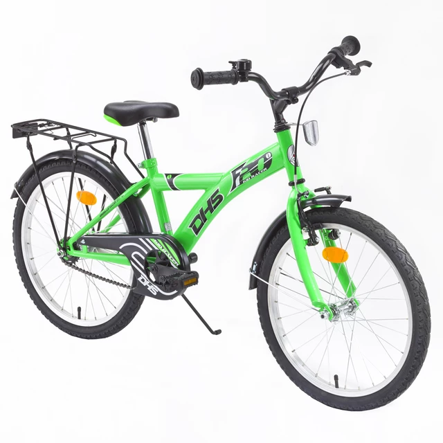 Kids bike DHS 2001 Kid Racer 20" - Black-Green