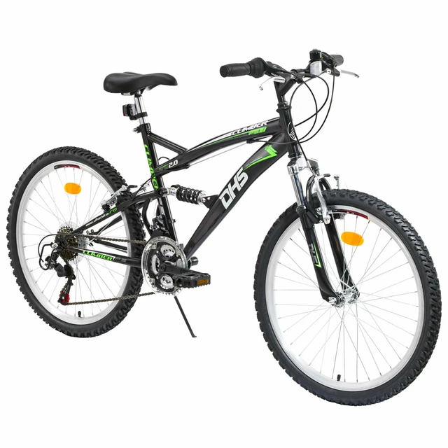 Junior bike DHS 2442 24" - model 2013 - Black-Green