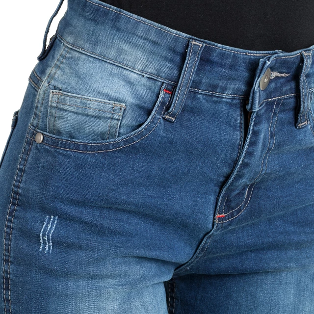 Women’s Moto Jeans W-TEC Panimali - Blue
