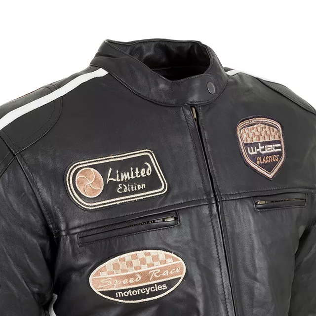 Women's Leather Motorcycle Jacket W-TEC Sheawen Lady