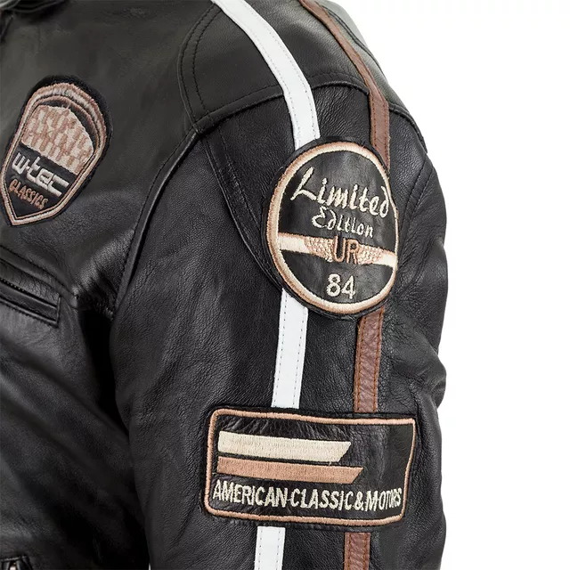 Women's Leather Motorcycle Jacket W-TEC Sheawen Lady