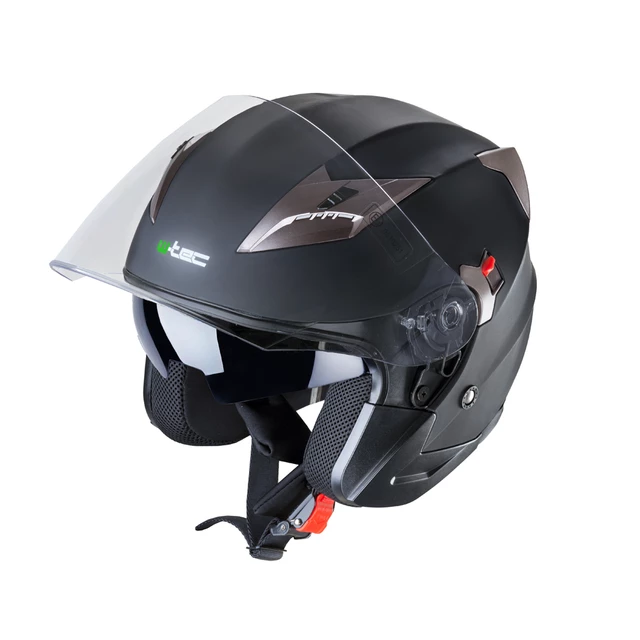 Motorcycle Helmet W-TEC Putta - Matt Black-Bronze - Matt Black-Bronze