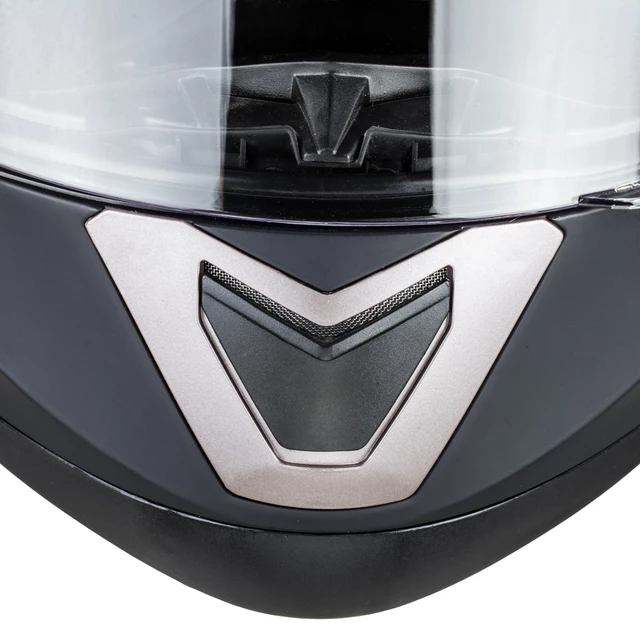 Flip-Up Motorcycle Helmet W-TEC Pezzon - White-Bronze
