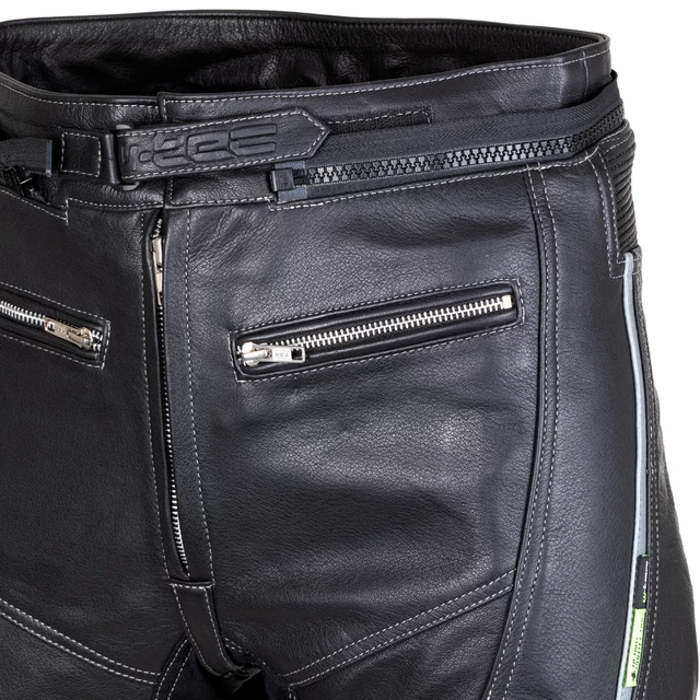 Leather Motorcycle Pants W-TEC Vilglen - Black
