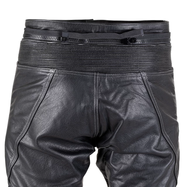 Leather Motorcycle Pants W-TEC Vilglen - Black