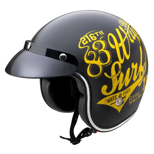 Motorcycle Helmet W-TEC Café Racer - Big Star - 3Ways Surf