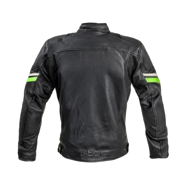 Leather Motorcycle Jacket W-TEC Montegi - Matte Black