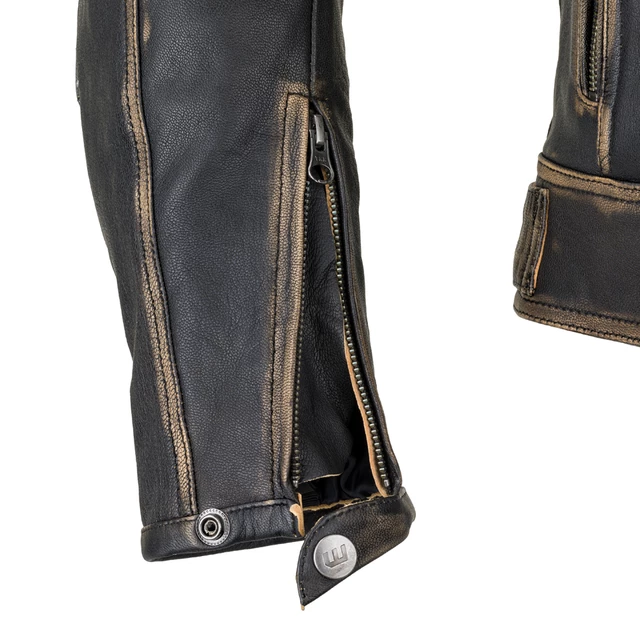 Leather Motorcycle Jacket W-TEC Mungelli - Vintage Brown