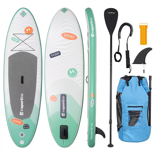 Paddle Board w/ Accessories inSPORTline Wavelet 9’6” - Green
