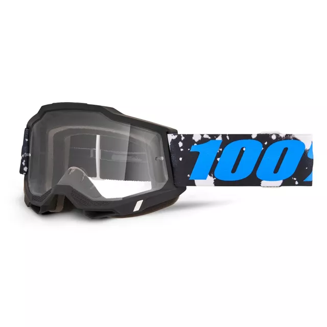Motocross Goggles 100% Accuri 2 - Scranton Black, Clear Plexi - Callisto černá, čiré plexi