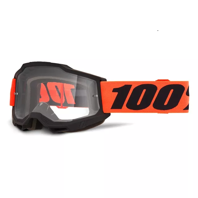Motocross Goggles 100% Accuri 2 - Scranton Black, Clear Plexi - Ferran černá, čiré plexi