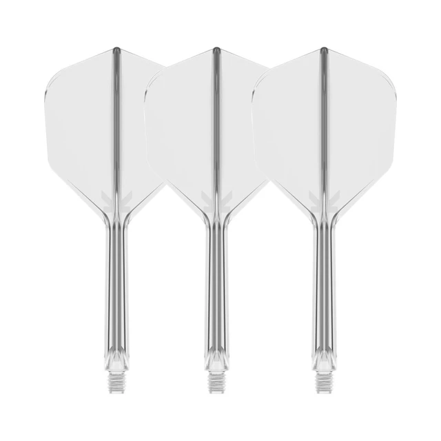 Dart Flights Target K-Flex No.6 In Between – 3-Pack - Red - Clear