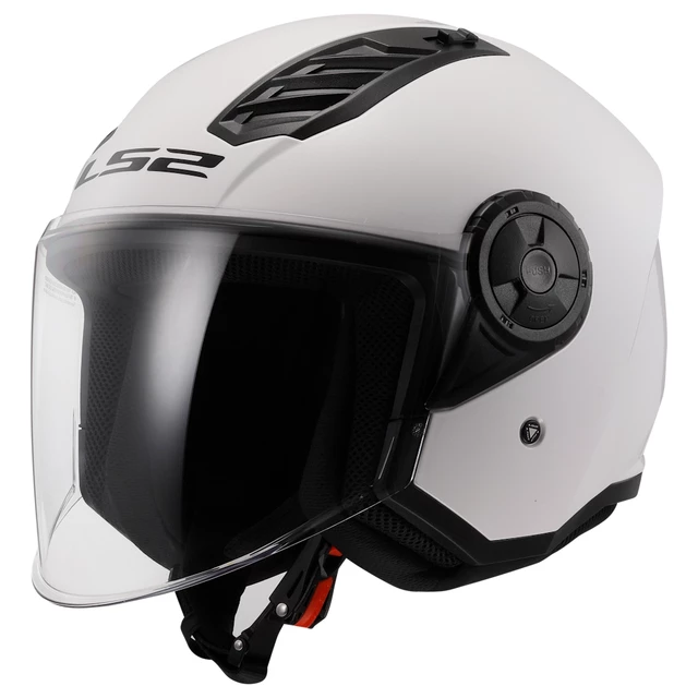 Motorcycle Helmet LS2 OF616 Airflow II Solid Glossy White