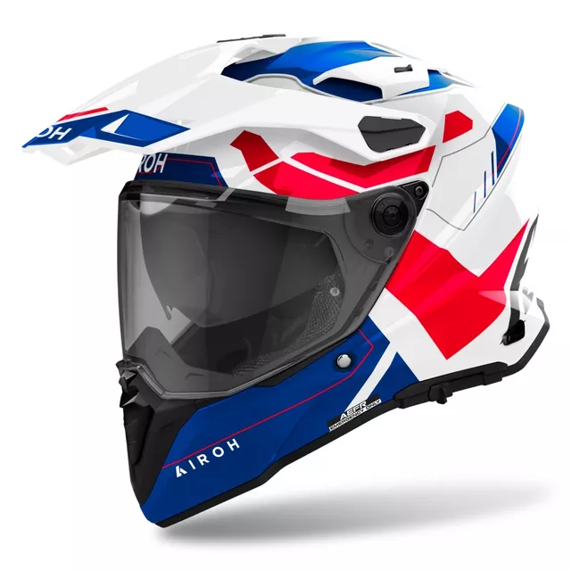 Motorcycle Helmet Airoh Commander 2 Reveal Glossy Blue/Red