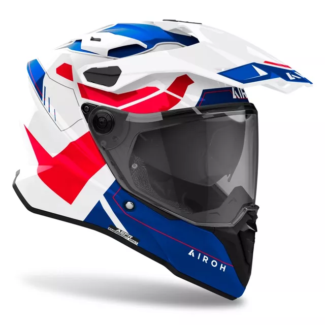 Motorcycle Helmet Airoh Commander 2 Reveal Glossy Blue/Red