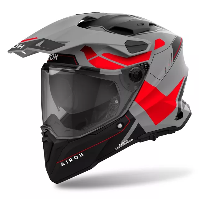 Motorcycle Helmet Airoh Commander 2 Reveal Matte Fluo Red