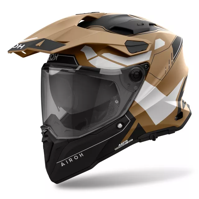 Motorcycle Helmet Airoh Commander 2 Reveal Matte Sand