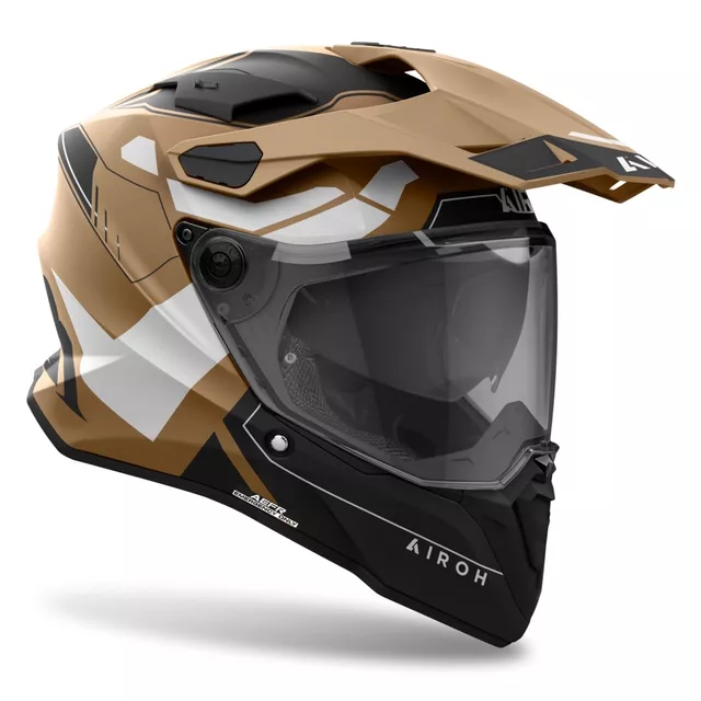Motorcycle Helmet Airoh Commander 2 Reveal Matte Sand
