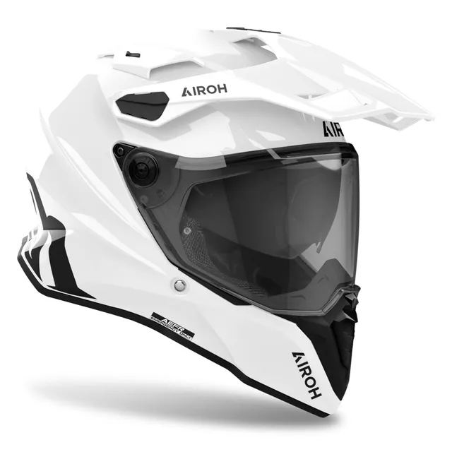 Motorcycle Helmet Airoh Commander 2 Color Glossy White
