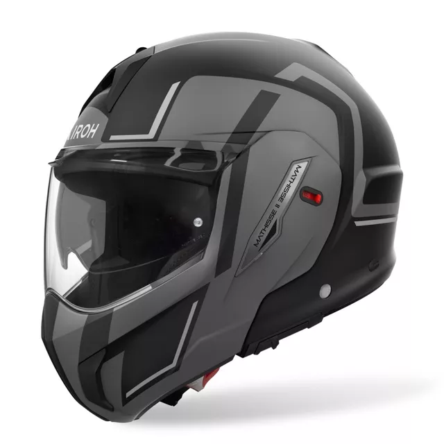 Flip-Up Motorcycle Helmet AIROH MATHISSE 2 Genius P/J Matte Gray