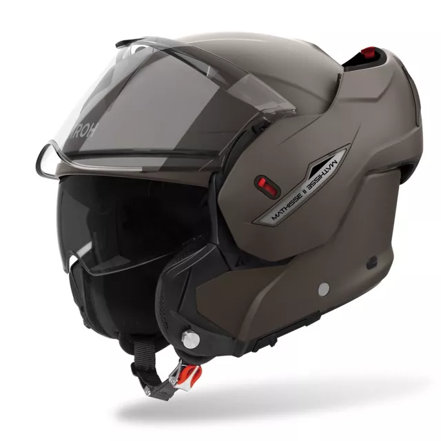 Flip-Up Motorcycle Helmet AIROH MATHISSE 2 Color P/J Matte Bronze