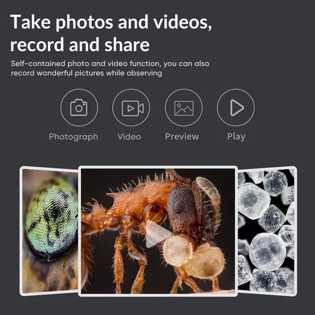 400x–800x Digital Microscope w/ LCD Display Apexel