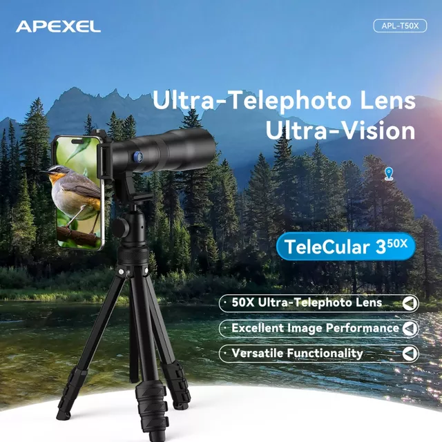 50x Telephoto Lens Apexel