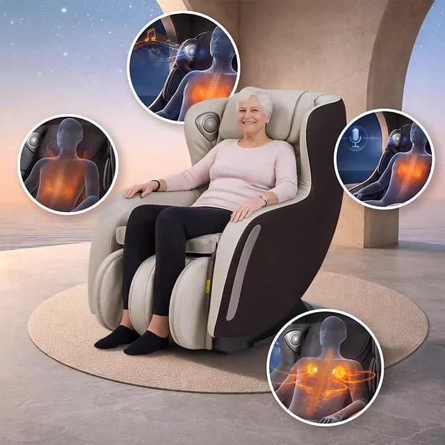 Massage Chair inSPORTline Fidardo - Brown - Beige-Brown