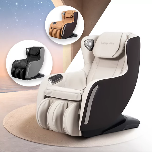 Massage Chair inSPORTline Fidardo - Beige-Brown - Black-Grey - Brown