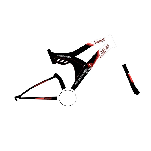 Full-suspended bike DHS 2445 Matrix - model 2011 - Black-Red