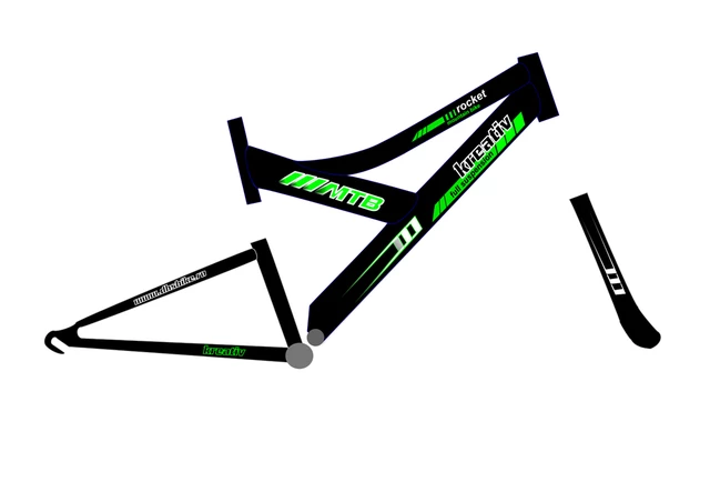 MTB bike DHS Kreativ 2641 - model 2011 - Black-Green