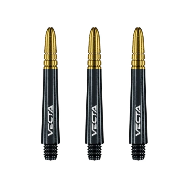 Dart Shafts Winmau Vecta Intermediate - White - Black-Gold