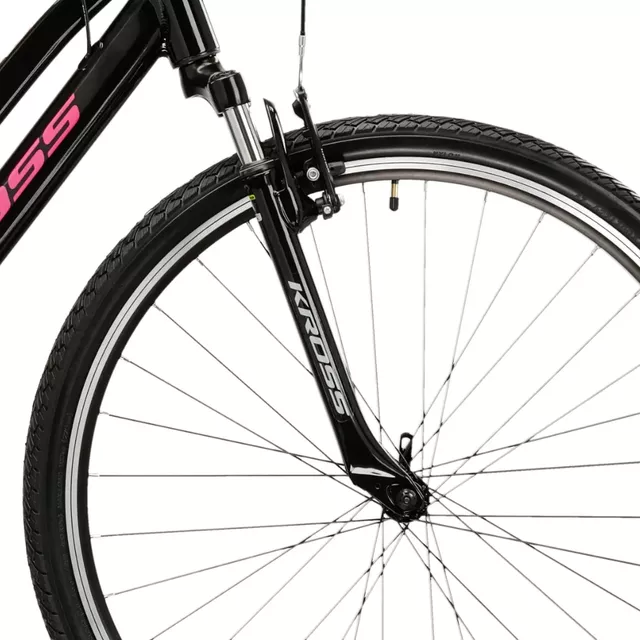 Women’s Cross Bike Kross Evado 2.0 28” Gen 007 - černá / růžová / lesk