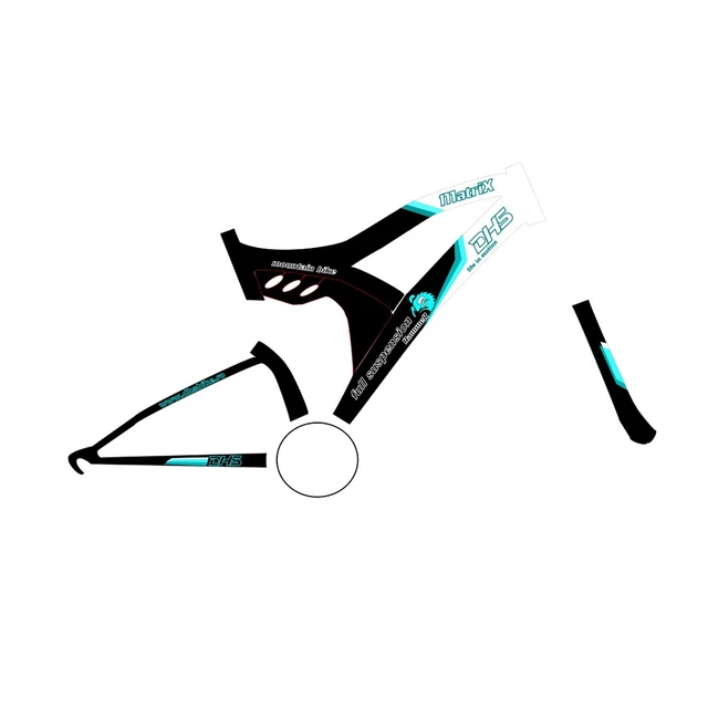 Full-suspended bike DHS 2445 Matrix - model 2011 - Black-Blue