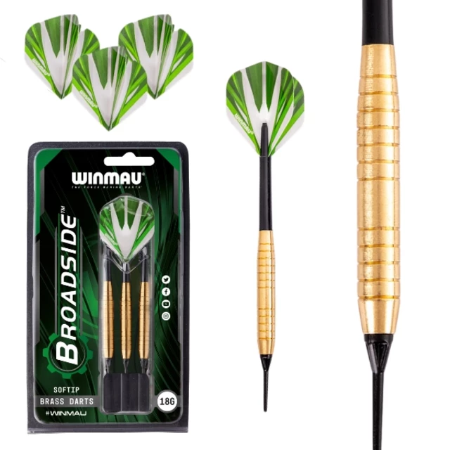 Darts Winmau Broadside Brass Soft – 3-Pack