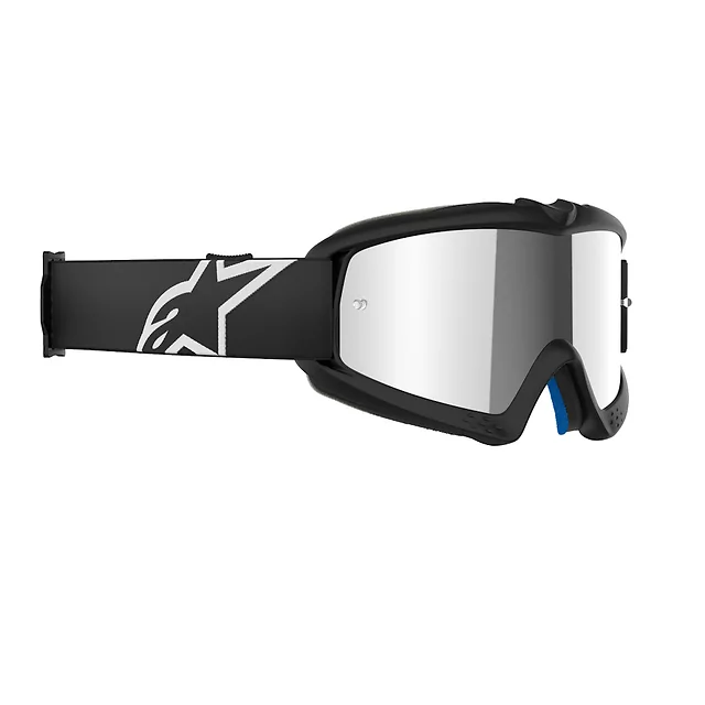Children’s Motocross Goggles Alpinestars Vision Mirror Youth - Corp černá, zrcadlové stříbrné plexi - Corp černá, zrcadlové stříbrné plexi