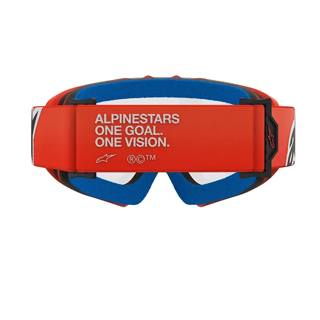 Children’s Motocross Goggles Alpinestars Vision Youth - Corp oranžová, čiré plexi
