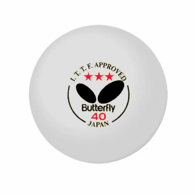 Table tennis balls Butterfly 3 star *** 3 pcs - White