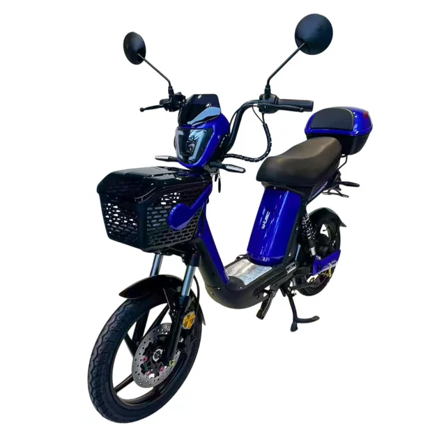 Electric Scooter W-TEC E-Greta II 12Ah 18" - Black - Blue